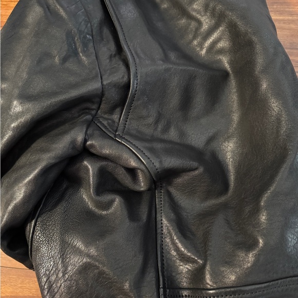 Reformation Black Leather Jacket - Picture 9 of 10